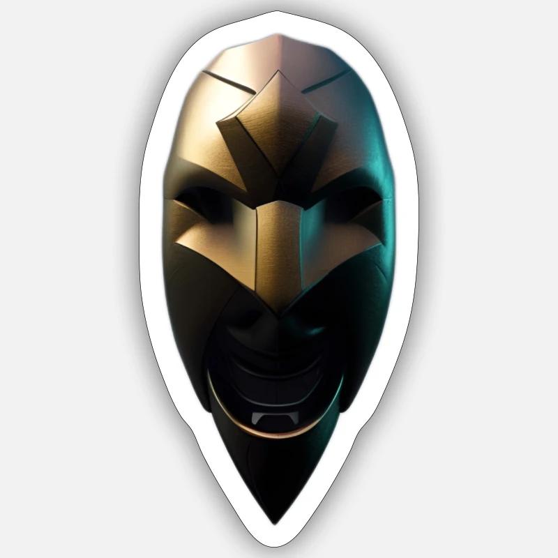 Bade facemask Sticker taille S (10 x 10 cm)