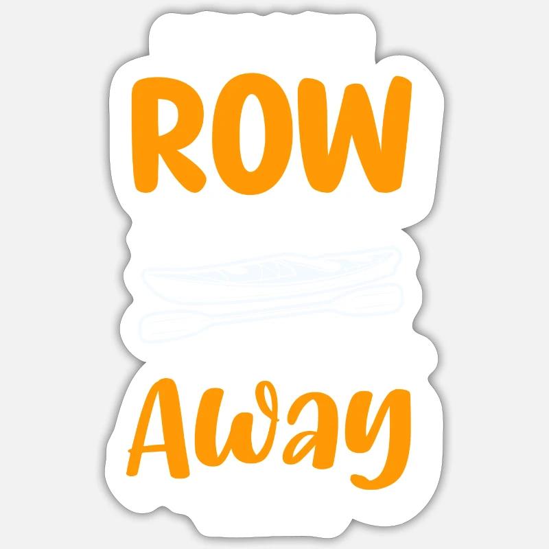 Rowing Rowing - Sticker size S (10 x 10 cm) - white matte
