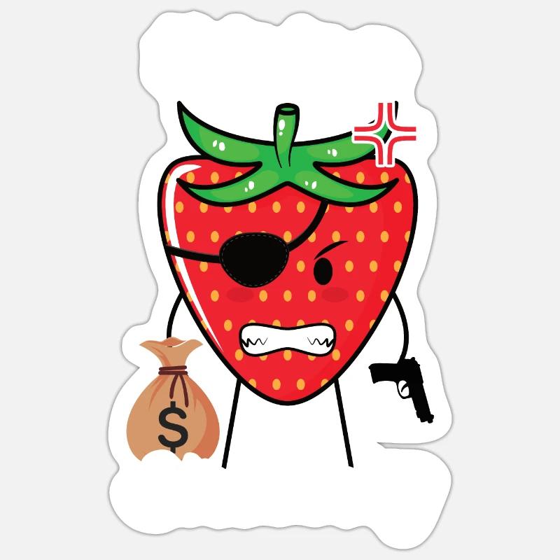 this is strobbery funny gift Sticker size S (10 x 10 cm)