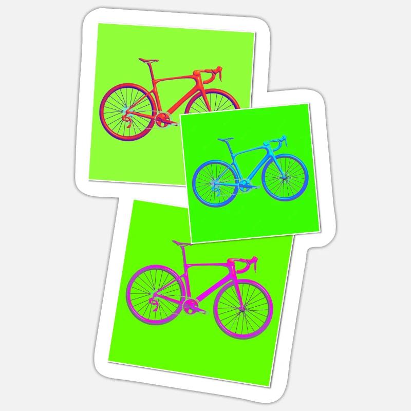 Funbikes - Sticker Größe S (10 x 10 cm) - Mattweiß
