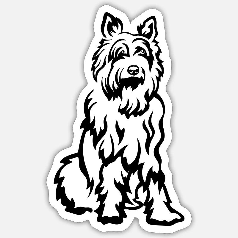 Picard - Sticker taille S (10 x 10 cm) - blanc mat