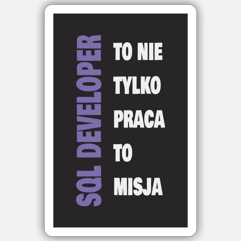 Développeur SQL Sticker taille S (10 x 10 cm)
