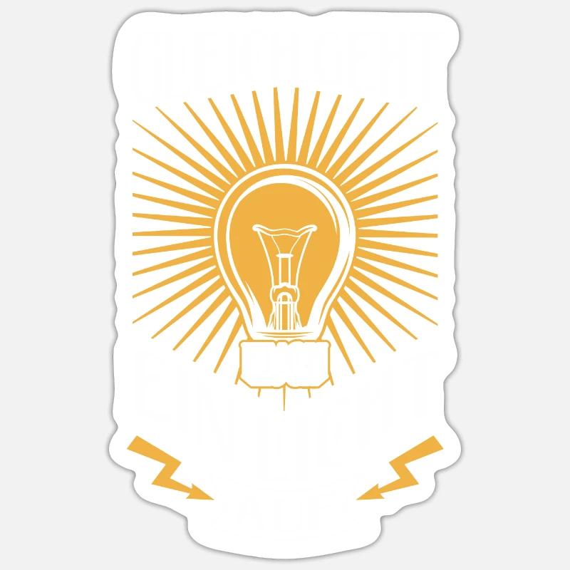 Lichttechnik Beleuchtungstechniker Lichttechniker - Sticker Größe S (10 x 10 cm) - Mattweiß