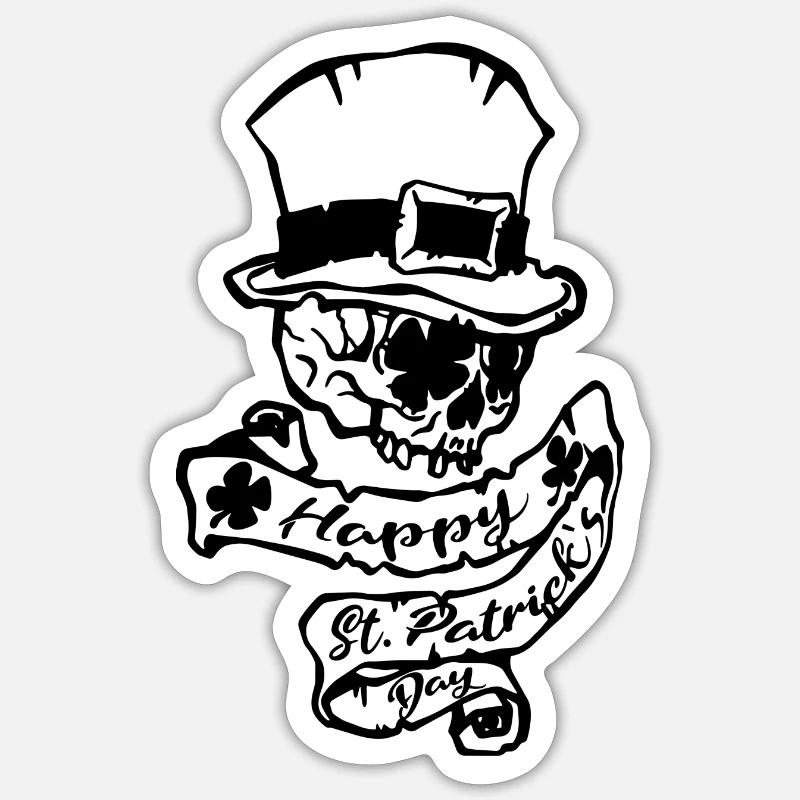 St Patrick day Sticker size S (10 x 10 cm)
