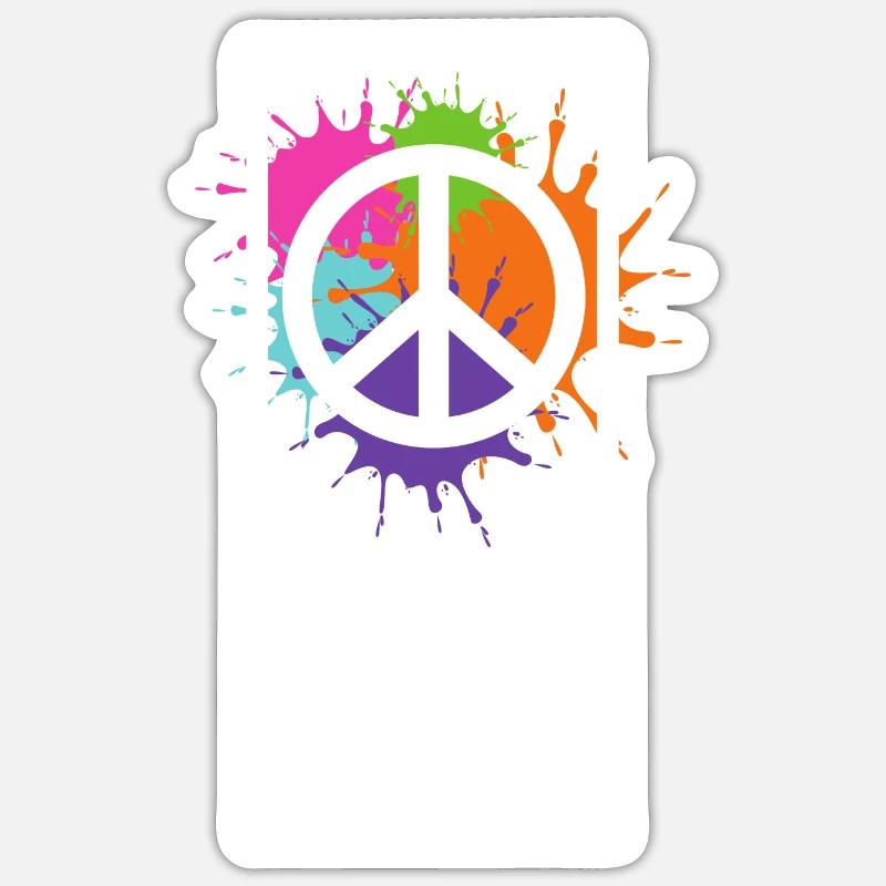 Stop Wars #2 - Sticker size S (10 x 10 cm) - white matte