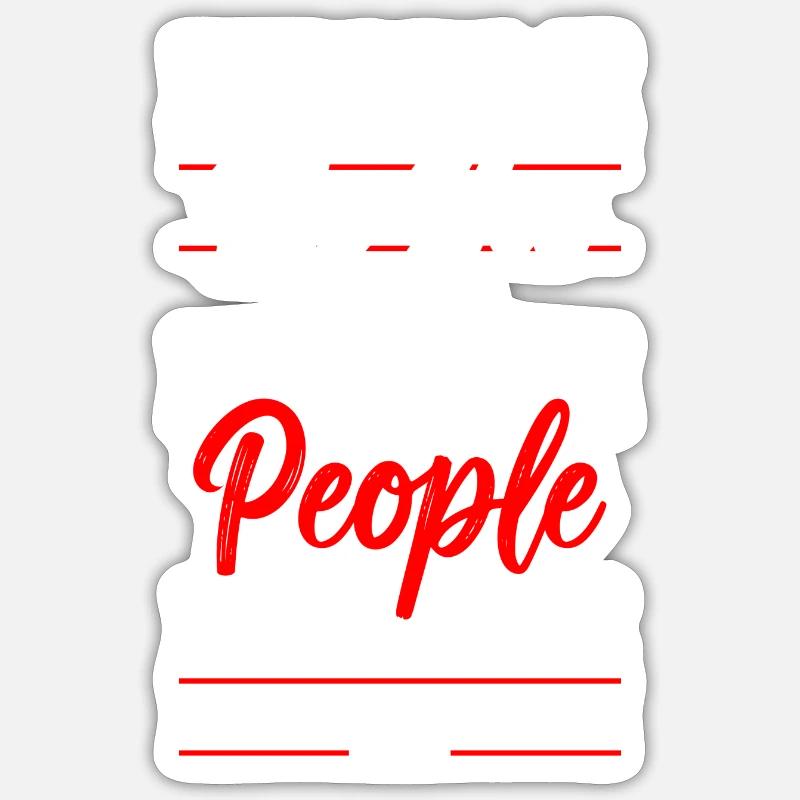 I hate people's aversion - Sticker size S (10 x 10 cm) - white matte
