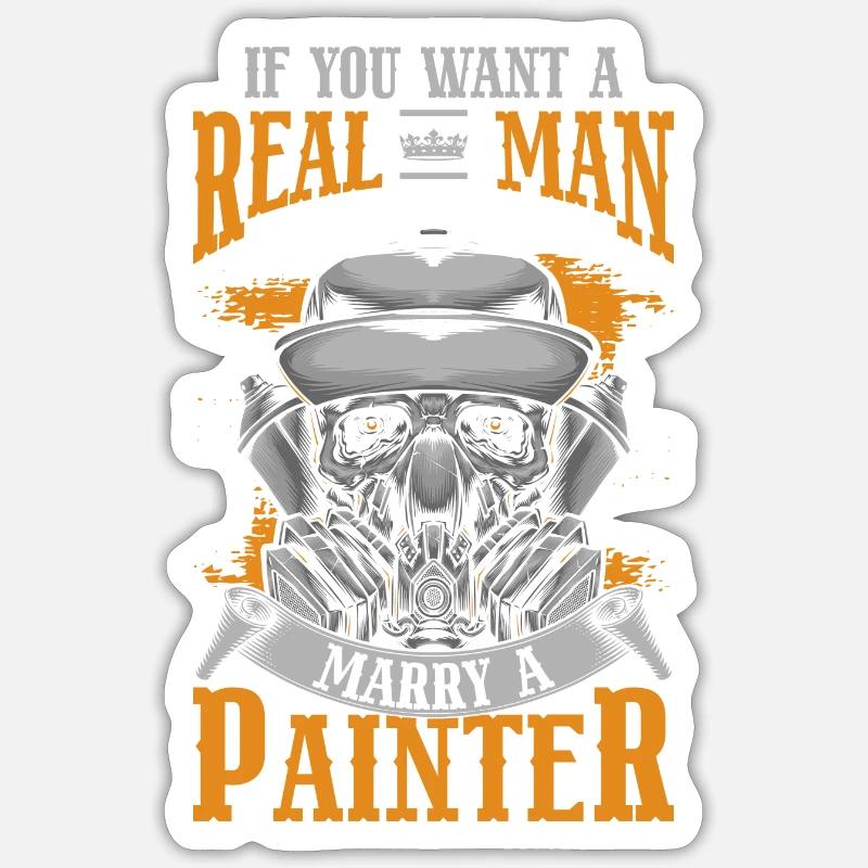 Malerei Spraydose Farbenfroh Baustelle Sticker Größe S (10 x 10 cm)