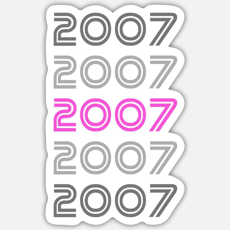 2007 Sticker size S (10 x 10 cm)