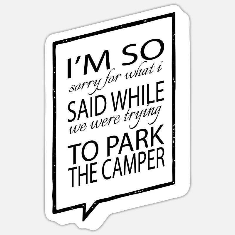 Mobile Home Campsite present idea Sticker size S (10 x 10 cm)