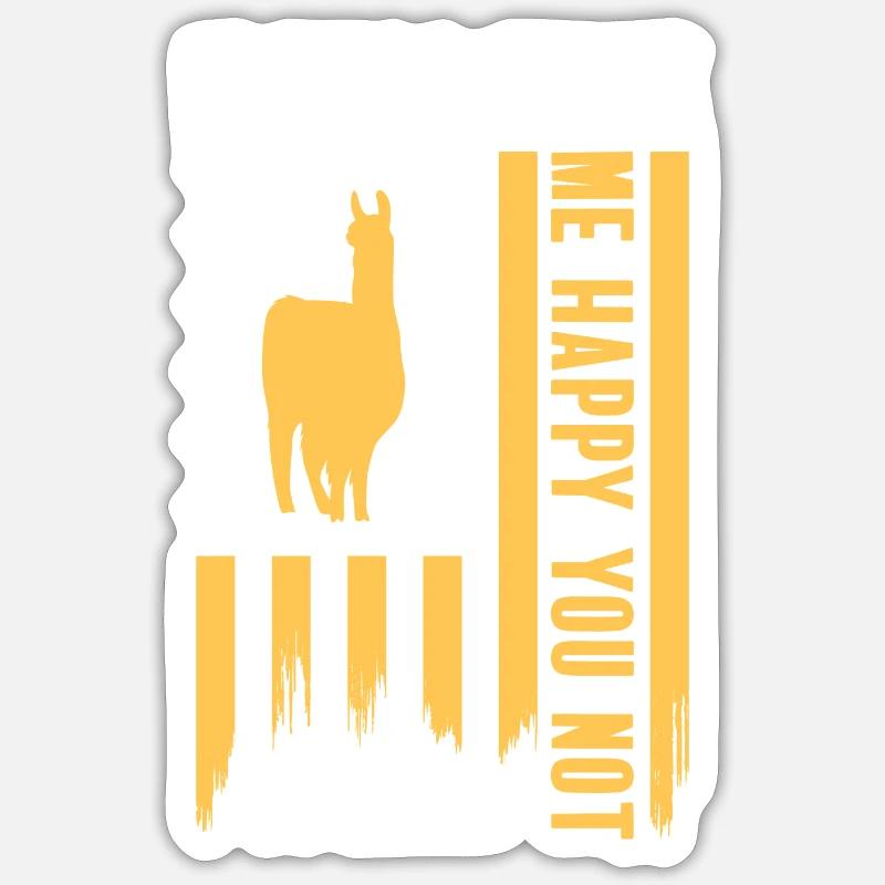 Kamel Nutztier Wolle Sticker Größe S (10 x 10 cm)