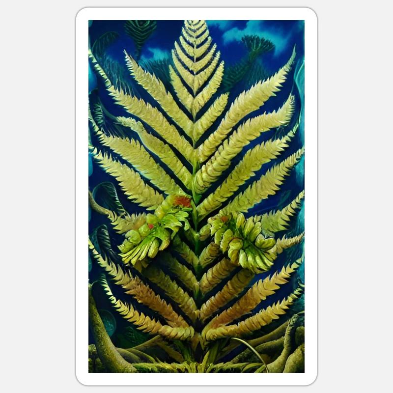 Fern Leaf Sticker size S (10 x 10 cm)