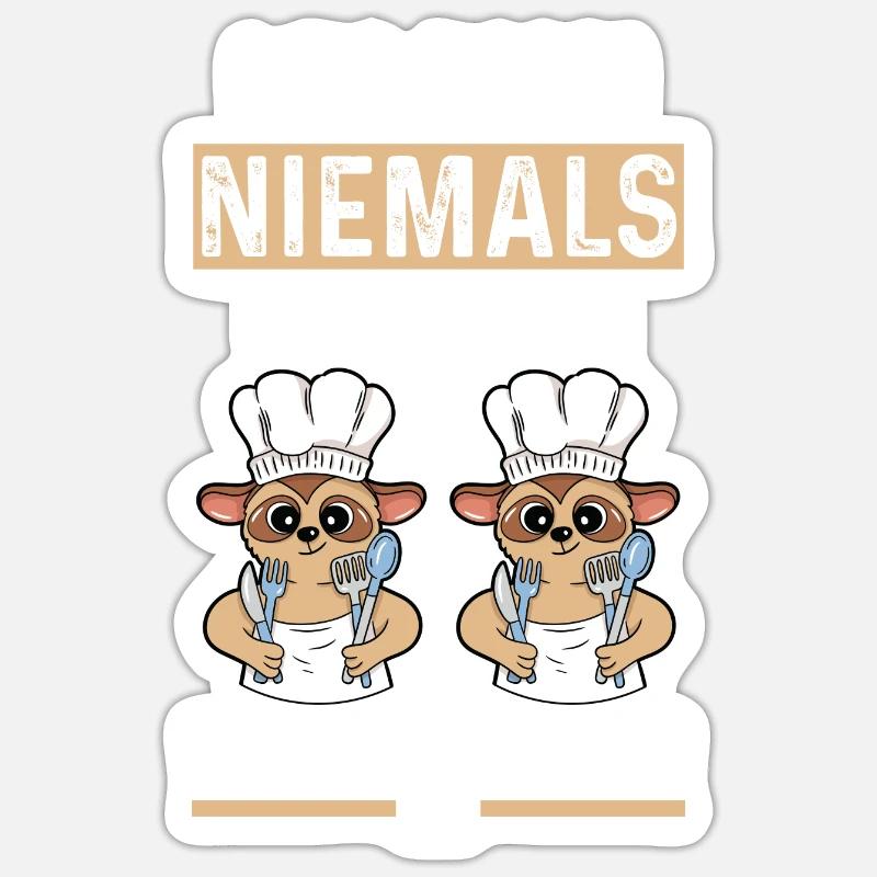 Erdmännchen Herdmännchen Sticker Größe S (10 x 10 cm)