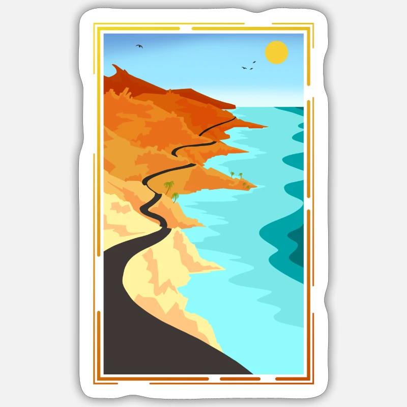 Summer Vibes - Sticker size S (10 x 10 cm) - white matte