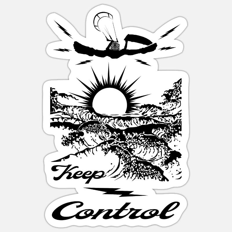 KEEP CONTROL Kiter Sticker Größe S (10 x 10 cm)
