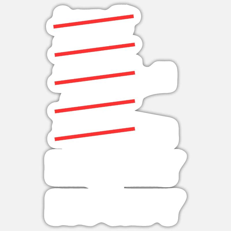 week-end rugby - Sticker taille S (10 x 10 cm) - blanc mat