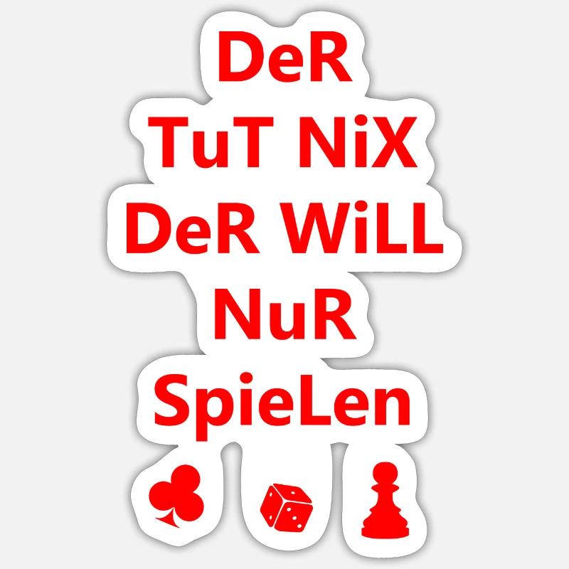 boardgame chess backgammon game night - Sticker Größe S (10 x 10 cm) - Mattweiß