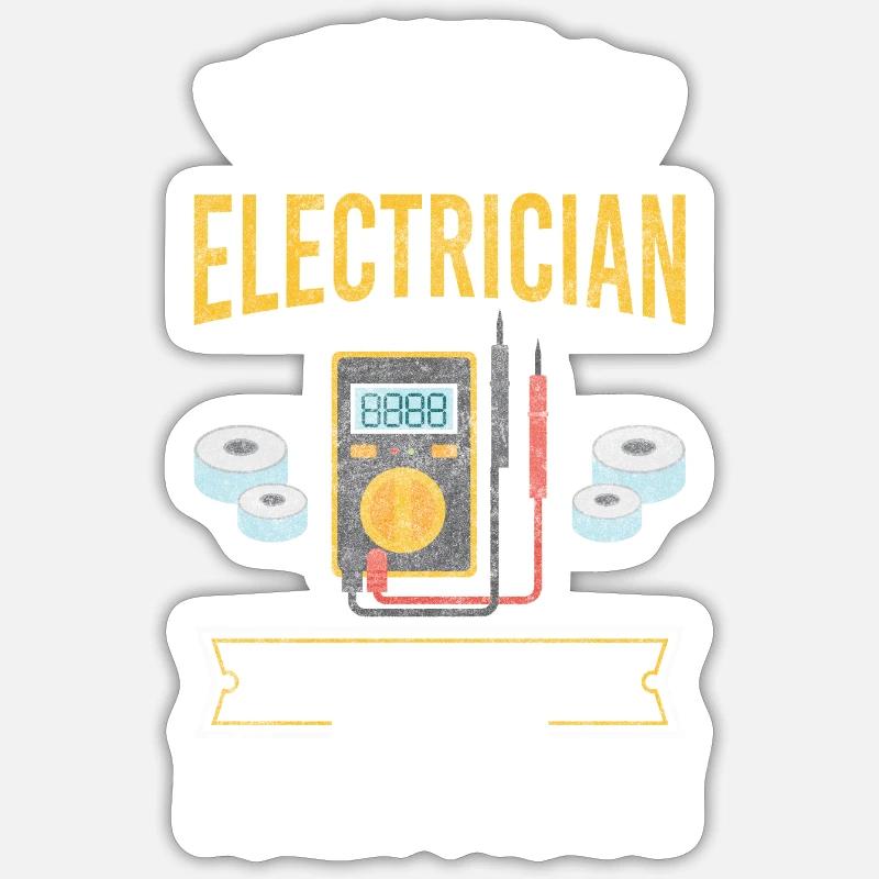 Technicien en électronique Craft Volt - Sticker taille S (10 x 10 cm) - blanc mat