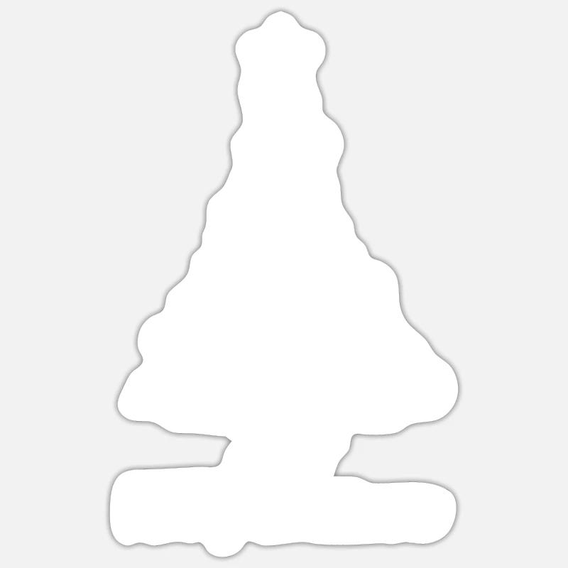 Joyeux Noël- - Sticker taille S (10 x 10 cm) - blanc mat