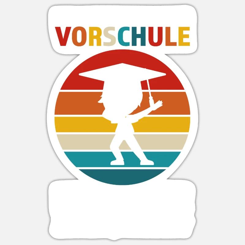 Junge Mädchen Anfang Vorschulkind Geschenk Sticker Größe S (10 x 10 cm)