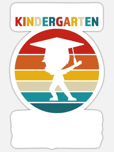 Kindergarten Anfang Kindergartenkind Geschenk - Sticker Größe S (10 x 10 cm) - Mattweiß