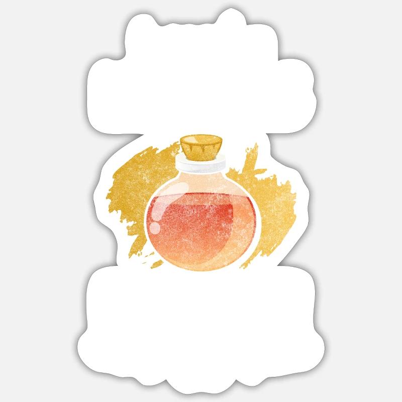 Potion Natural Plants Tea - Sticker size S (10 x 10 cm) - white matte