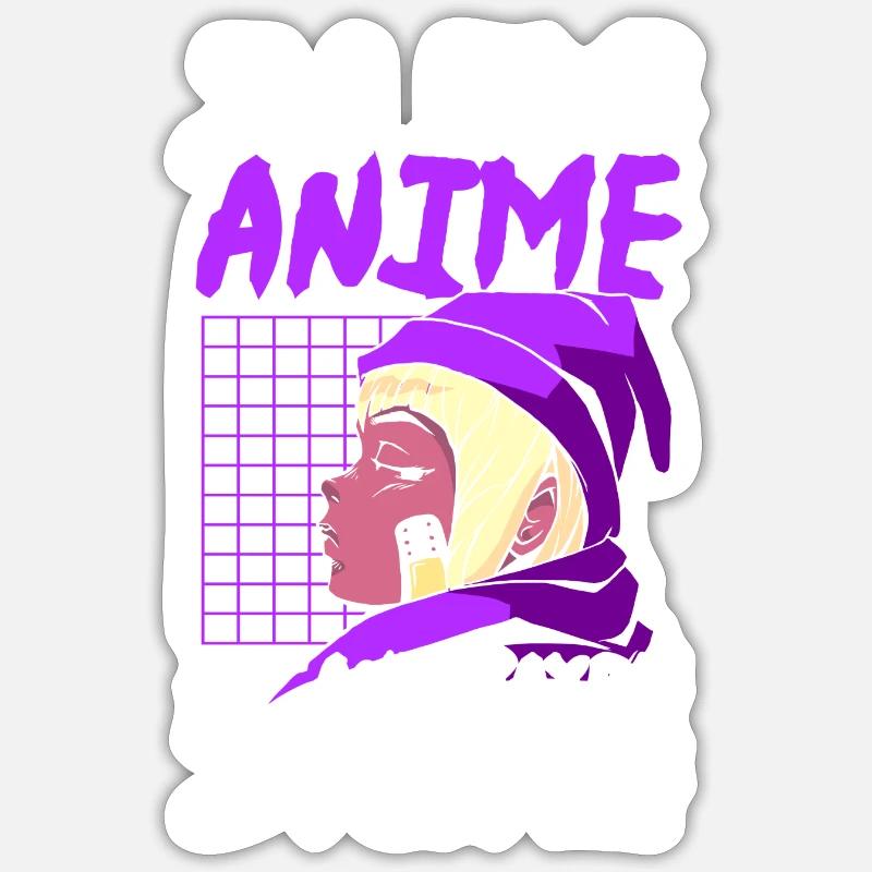 Manga Japan Comic Nerd - Sticker size S (10 x 10 cm) - white matte