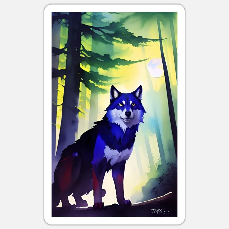 Werewolf | Wolf | Mythical creatures | Monsters | Mystical Sticker size S (10 x 10 cm)