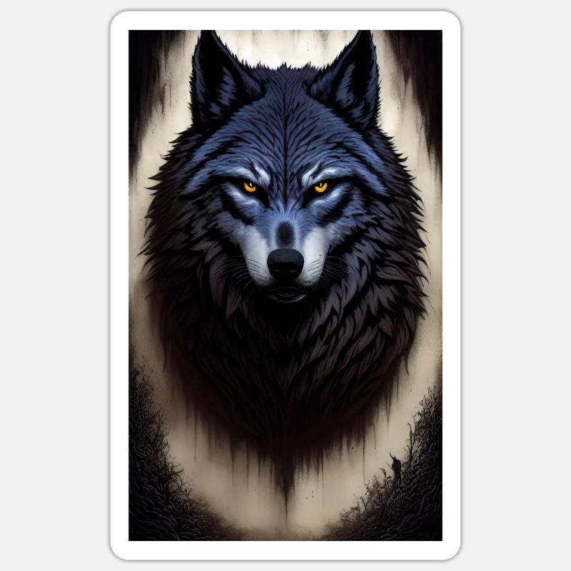 Werewolf | Wolf | Mythical creatures | Monsters | Mystical Sticker size S (10 x 10 cm)