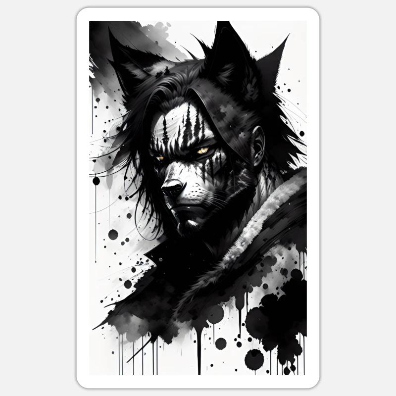 Werewolf | Wolf | Mythical creatures | Monsters | Mystical Sticker size S (10 x 10 cm)