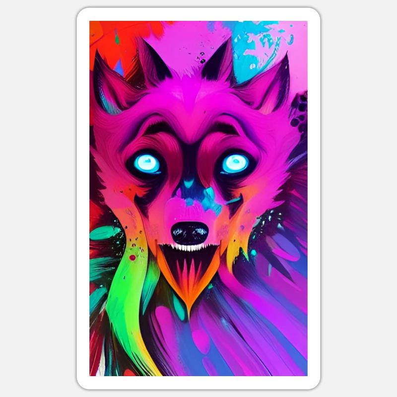 Werewolf | Wolf | Mythical creatures | Monsters | Mystical Sticker size S (10 x 10 cm)