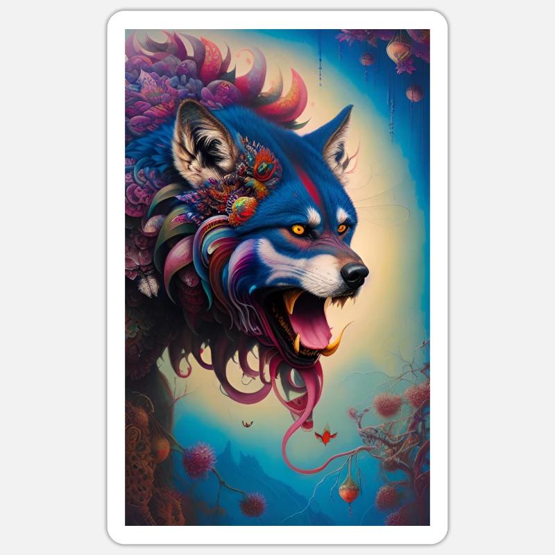 Werewolf | Wolf | Mythical creatures | Monsters | Mystical Sticker size S (10 x 10 cm)