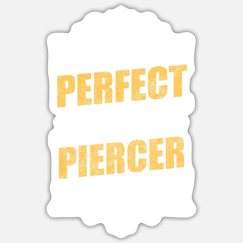 Piercer Studio Profession sans douleur Sticker taille S (10 x 10 cm)