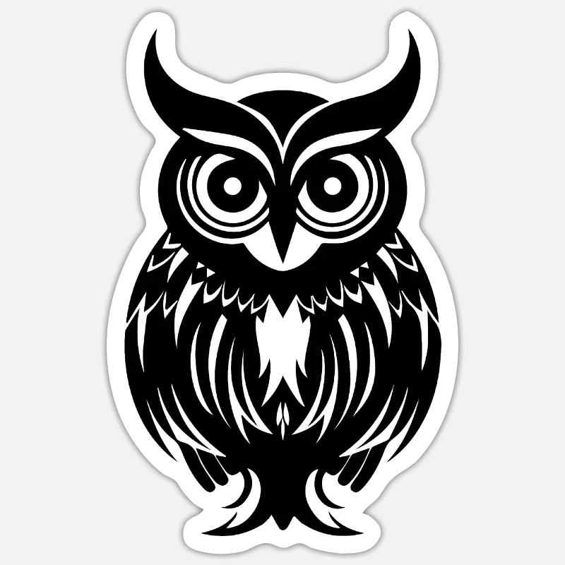 Eule Eulen Vogel Vögel Sticker Größe S (10 x 10 cm)