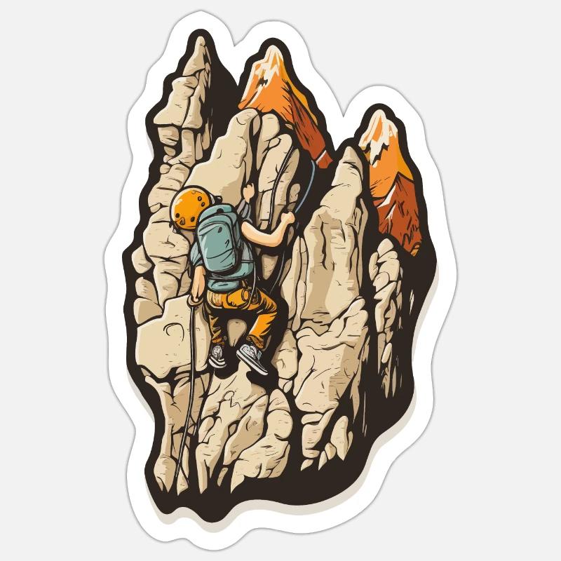 Performance de pointe: Escalade Sticker taille S (10 x 10 cm)