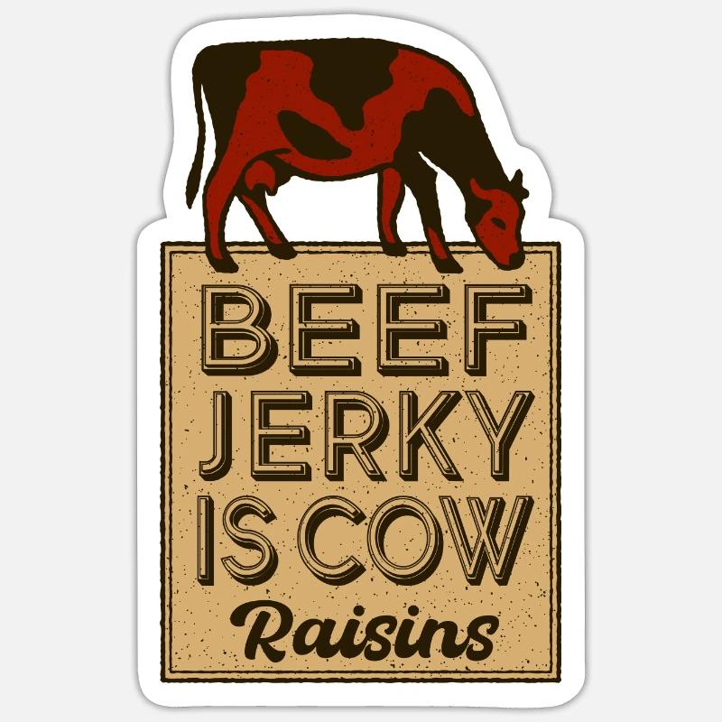 Beef Jerky ist Sticker Größe S (10 x 10 cm)