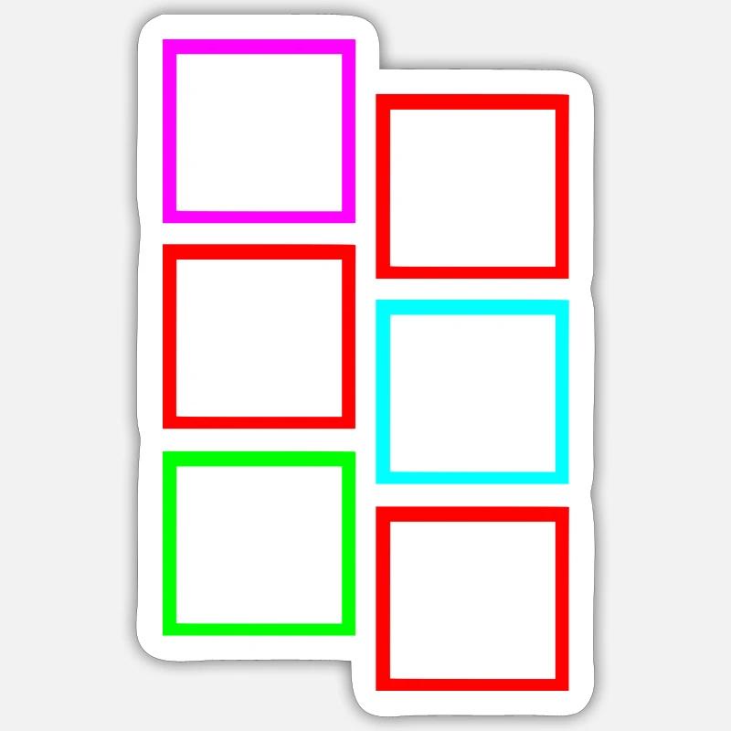 techno logo - Sticker size S (10 x 10 cm) - white matte