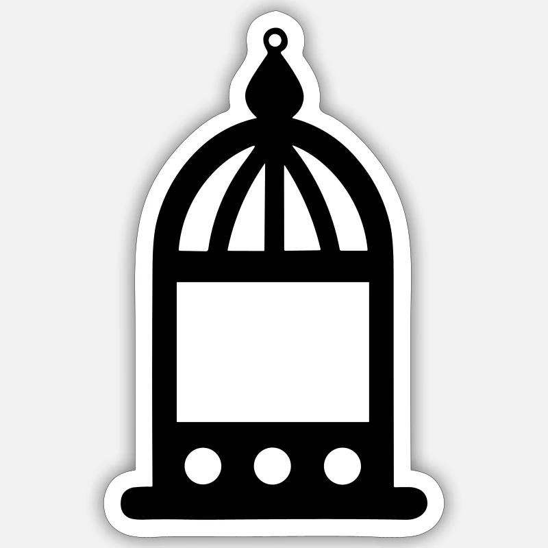 lantern - Sticker size S (10 x 10 cm) - white matte