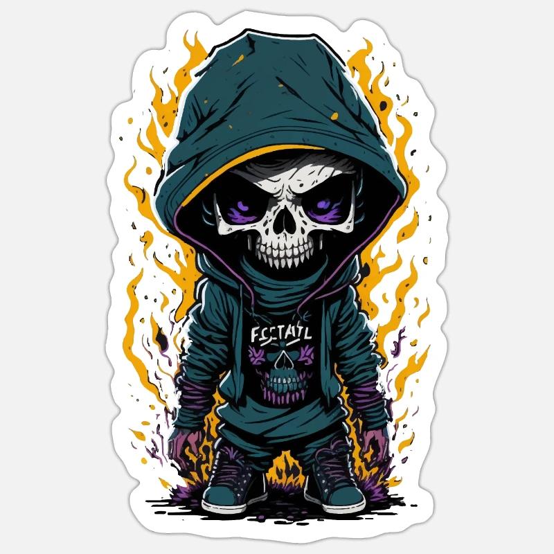 Geist - Sticker taille S (10 x 10 cm) - blanc mat