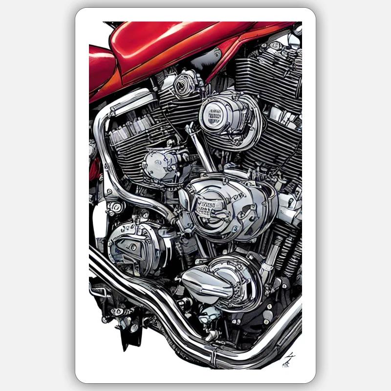 Machine à vélo - Sticker taille S (10 x 10 cm) - blanc mat