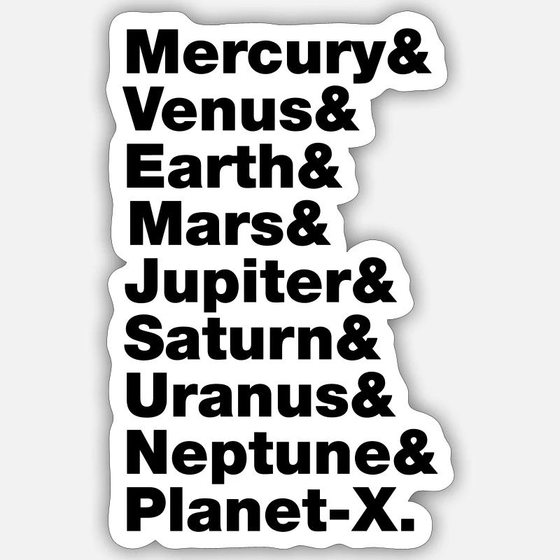 Solar System - Sticker size S (10 x 10 cm) - white matte