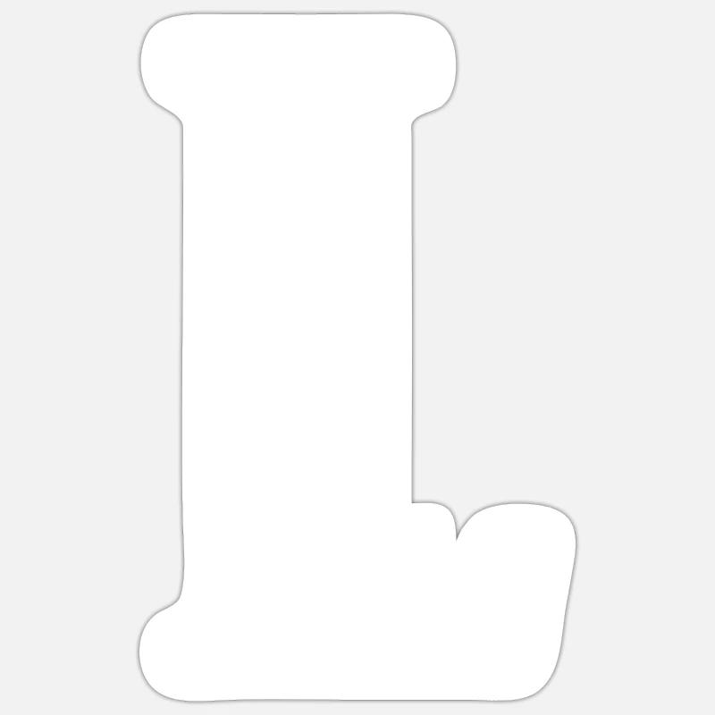 L - Sticker taille S (10 x 10 cm) - blanc mat