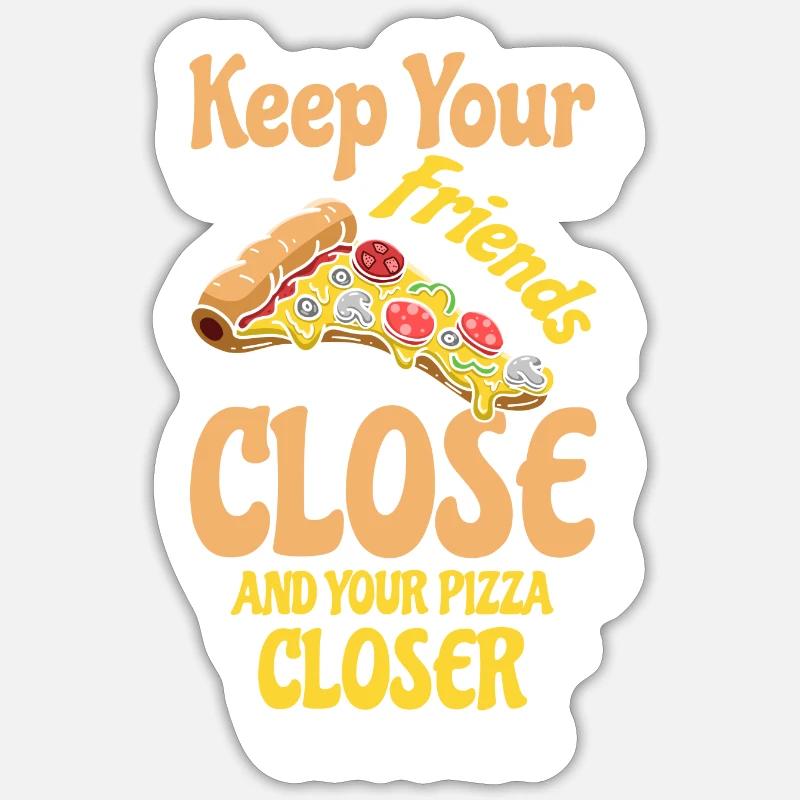 Pizza Soulfood Pizza Chef Hunger Sticker size S (10 x 10 cm)