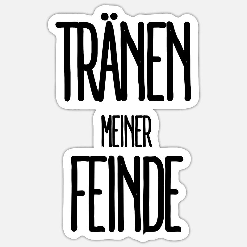 Tränen Meiner Feinde - Sticker Größe S (10 x 10 cm) - Mattweiß