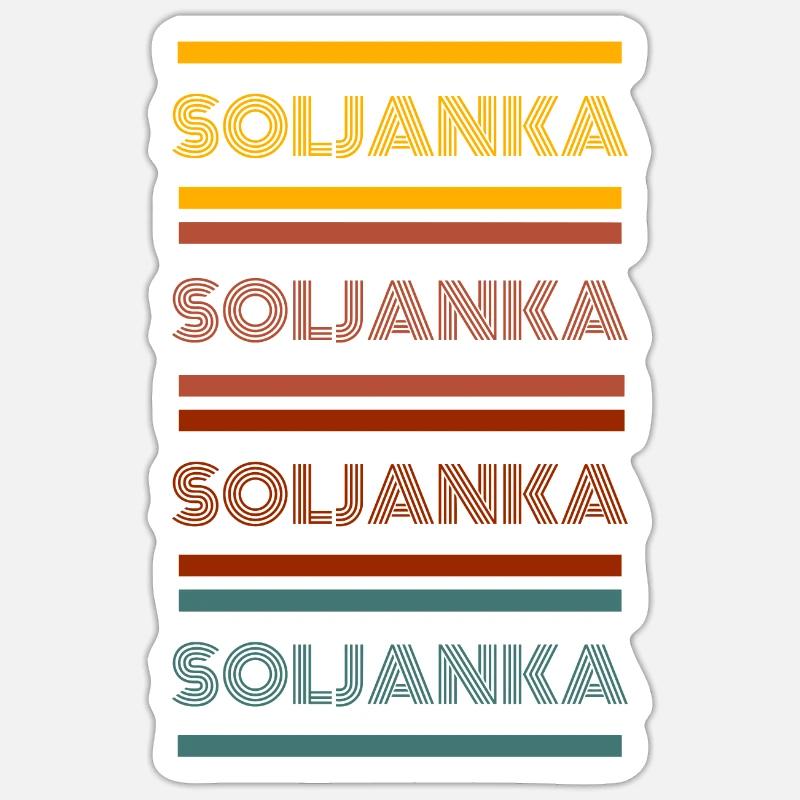 Retro Solyanka - Sticker size S (10 x 10 cm) - white matte