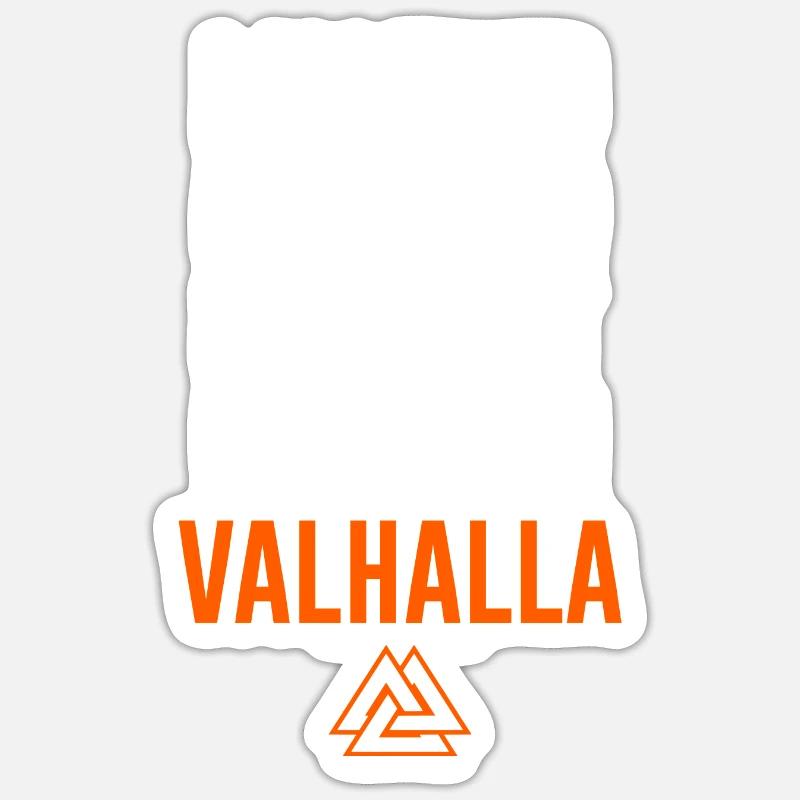 Wikinger lustiger Spruch Valhalla Valknut Sticker Größe S (10 x 10 cm)