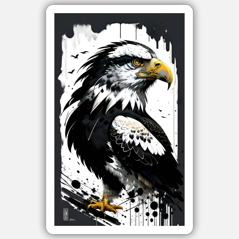Majestic Eagle Sticker size S (10 x 10 cm)