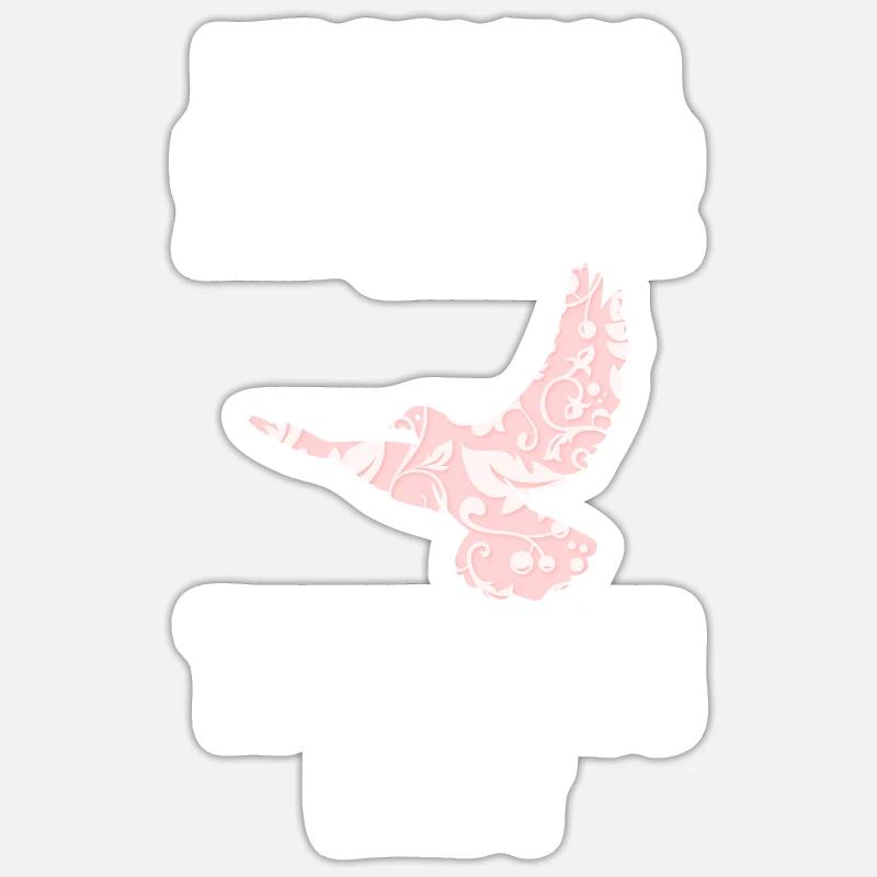 Taubenzüchter Brieftaube Tauben - Sticker Größe S (10 x 10 cm) - Mattweiß