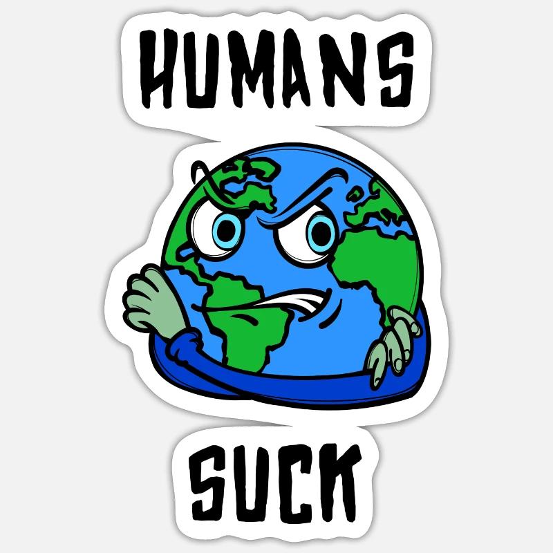 Mutter Erde Statement Erderwärmung Klimaschutz - Sticker Größe S (10 x 10 cm) - Mattweiß