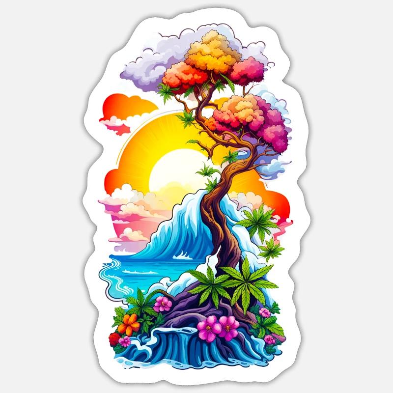 High waves 05 Sticker Größe S (10 x 10 cm)