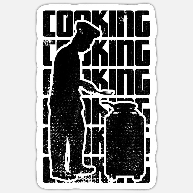 Kochen Sticker Größe S (10 x 10 cm)